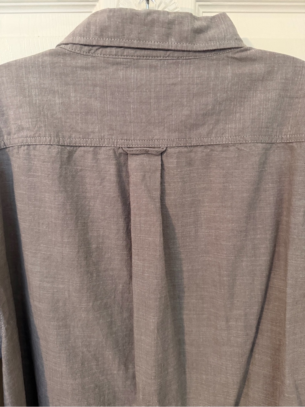 U.S. Polo Assn. Men's 💯% Cotton Casual Button-Up Shirt - Size LT Grey/Tan. - Picture 7 of 10